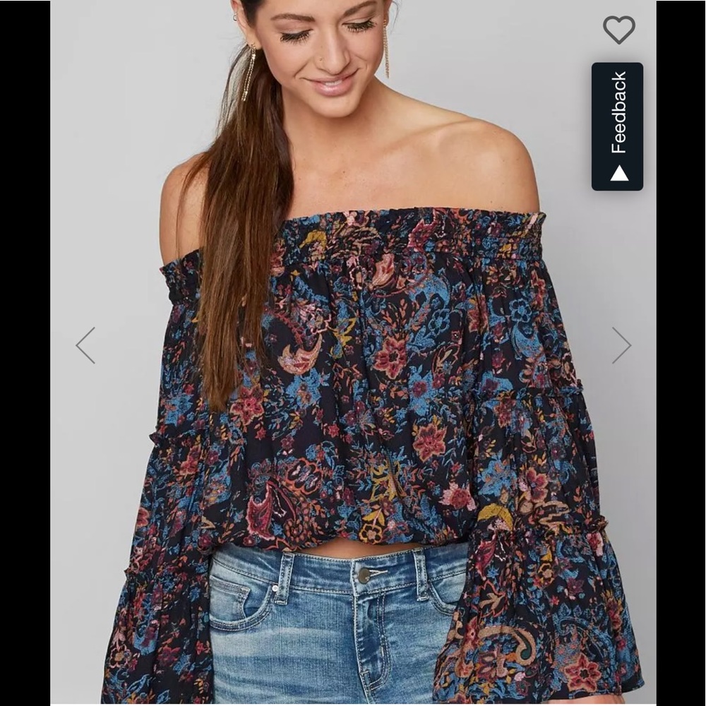 NWT Free People Spirit Off the Shoulder Top - Picture 3 of 10